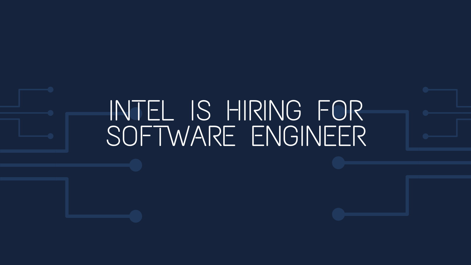 Intel is hiring software engineer for big data and cloud