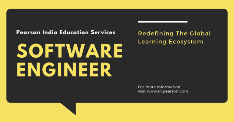 Pearson India Education Services is recruiting for Software Engineer