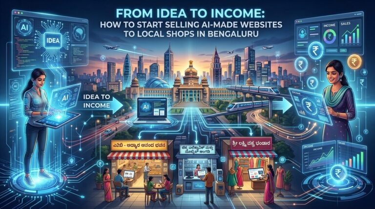 sell AI websites to local shops
